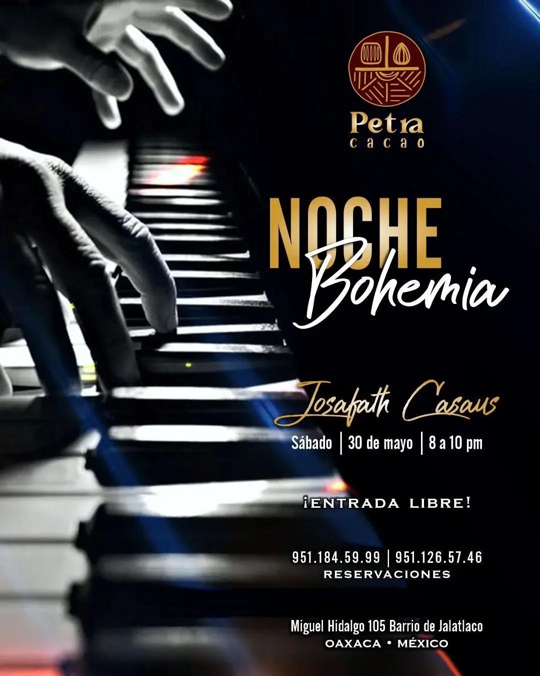 Flyer del evento: Josafath Casaus