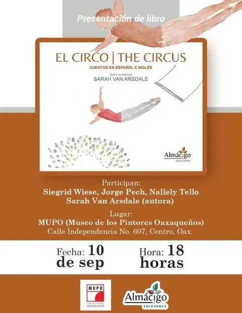 Flyer del evento: “El Circo | The Circus” de Sarah Van Arsdale