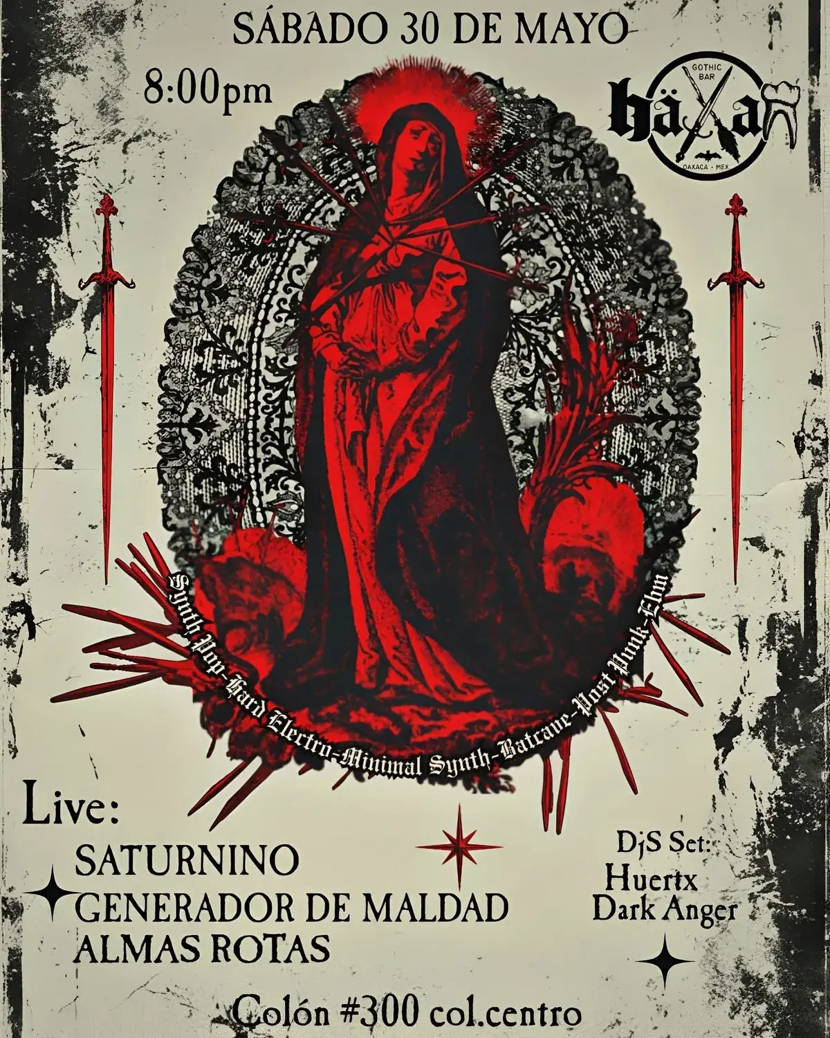 Flyer del evento: Saturnino