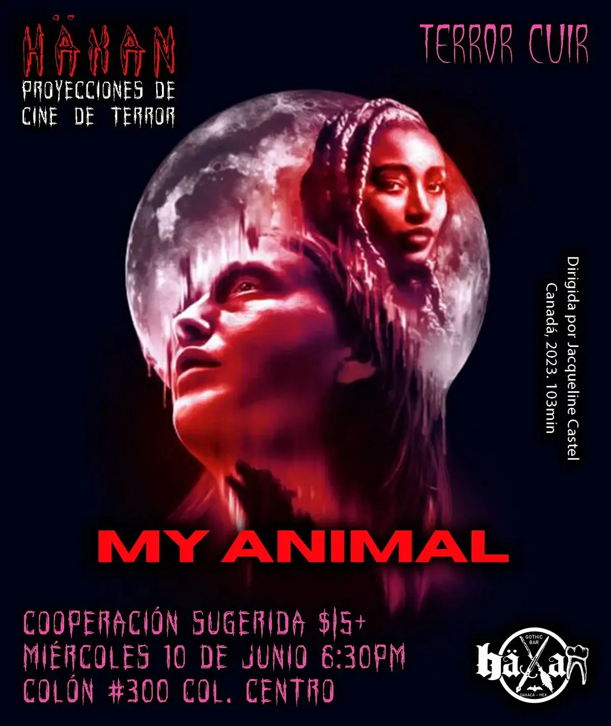 Flyer del evento: “My Animal”