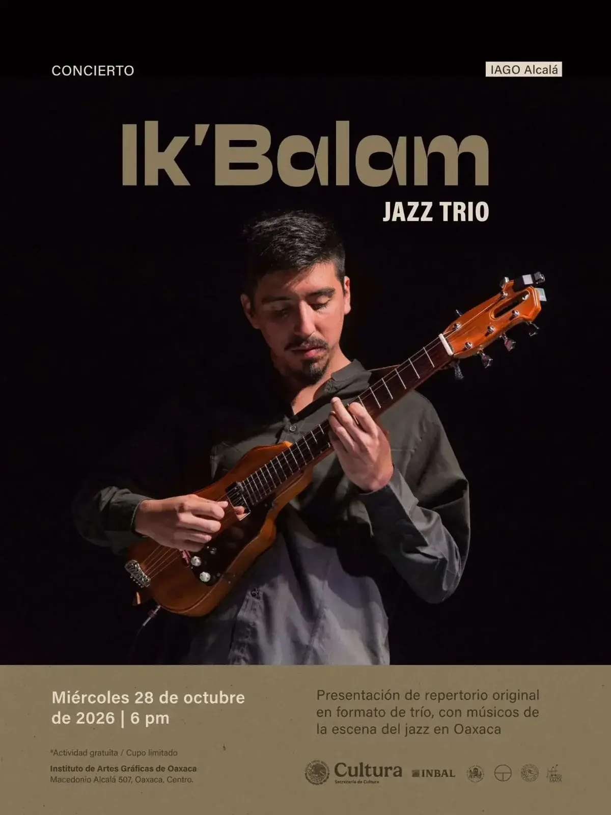 Flyer del evento: Ik'Balam Jazz Trío