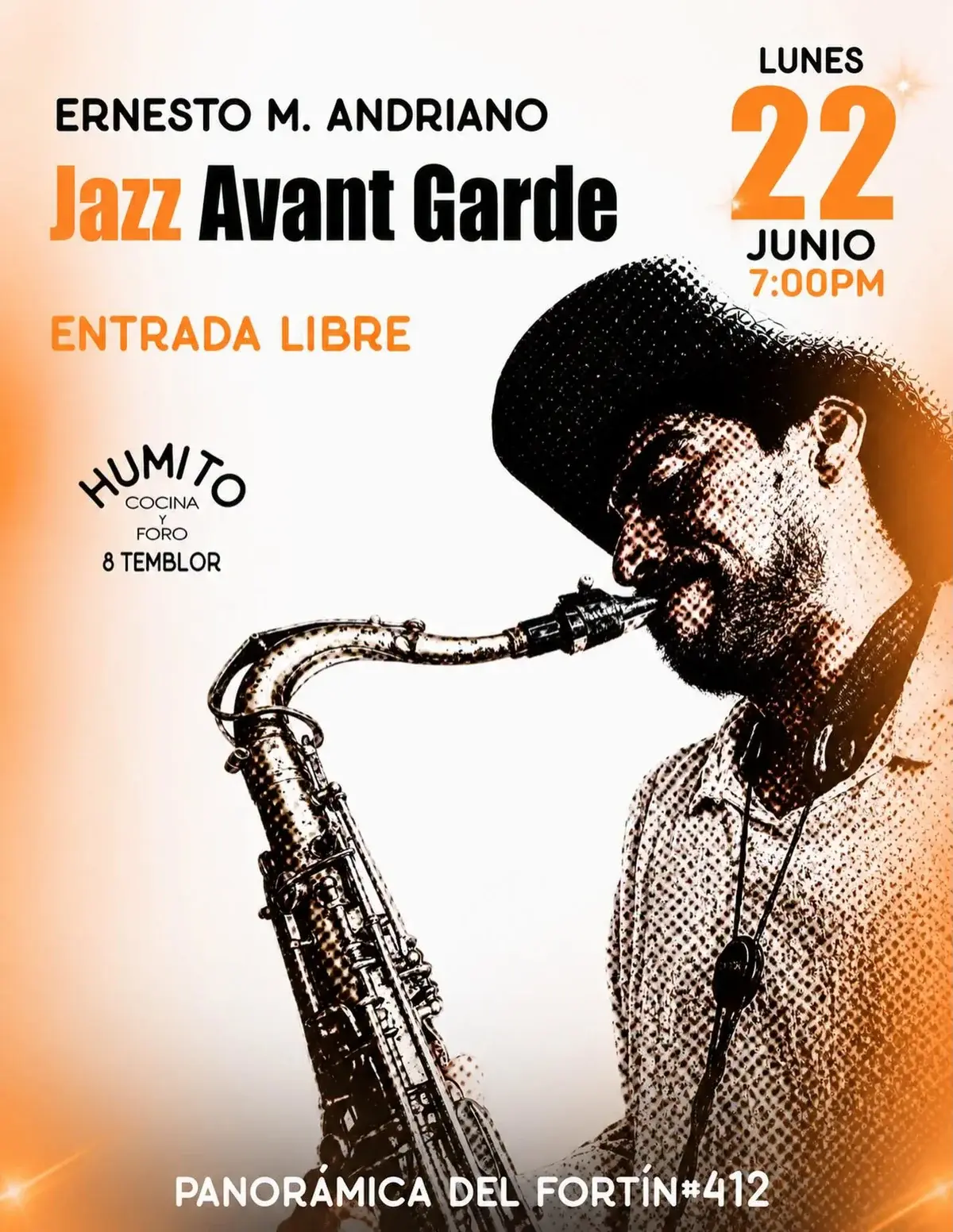 Flyer del evento: Ernesto M. Andriano
