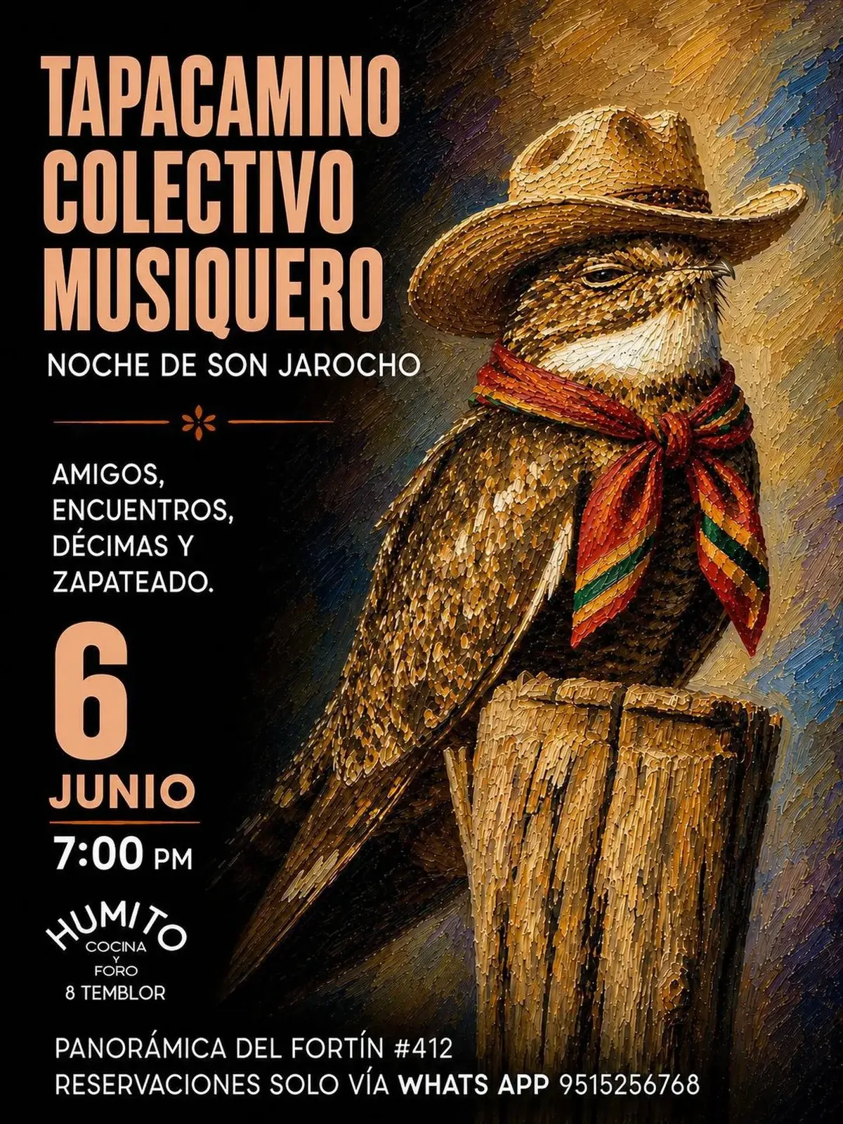 Flyer del evento: Tapacamino Musical Collective
