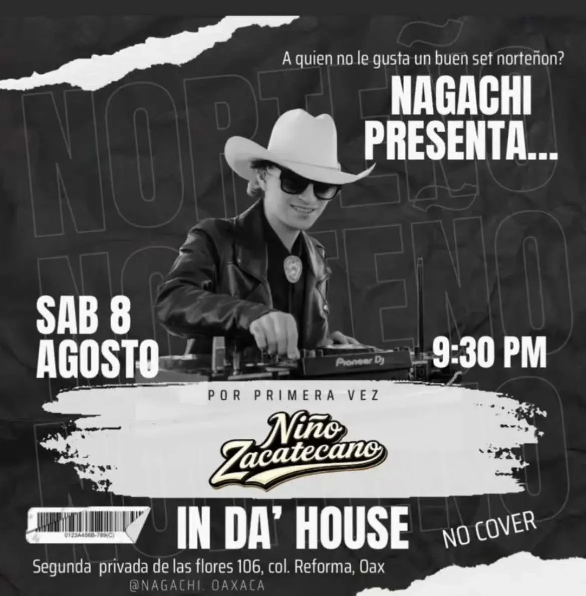Flyer del evento: Niño Zacatecano