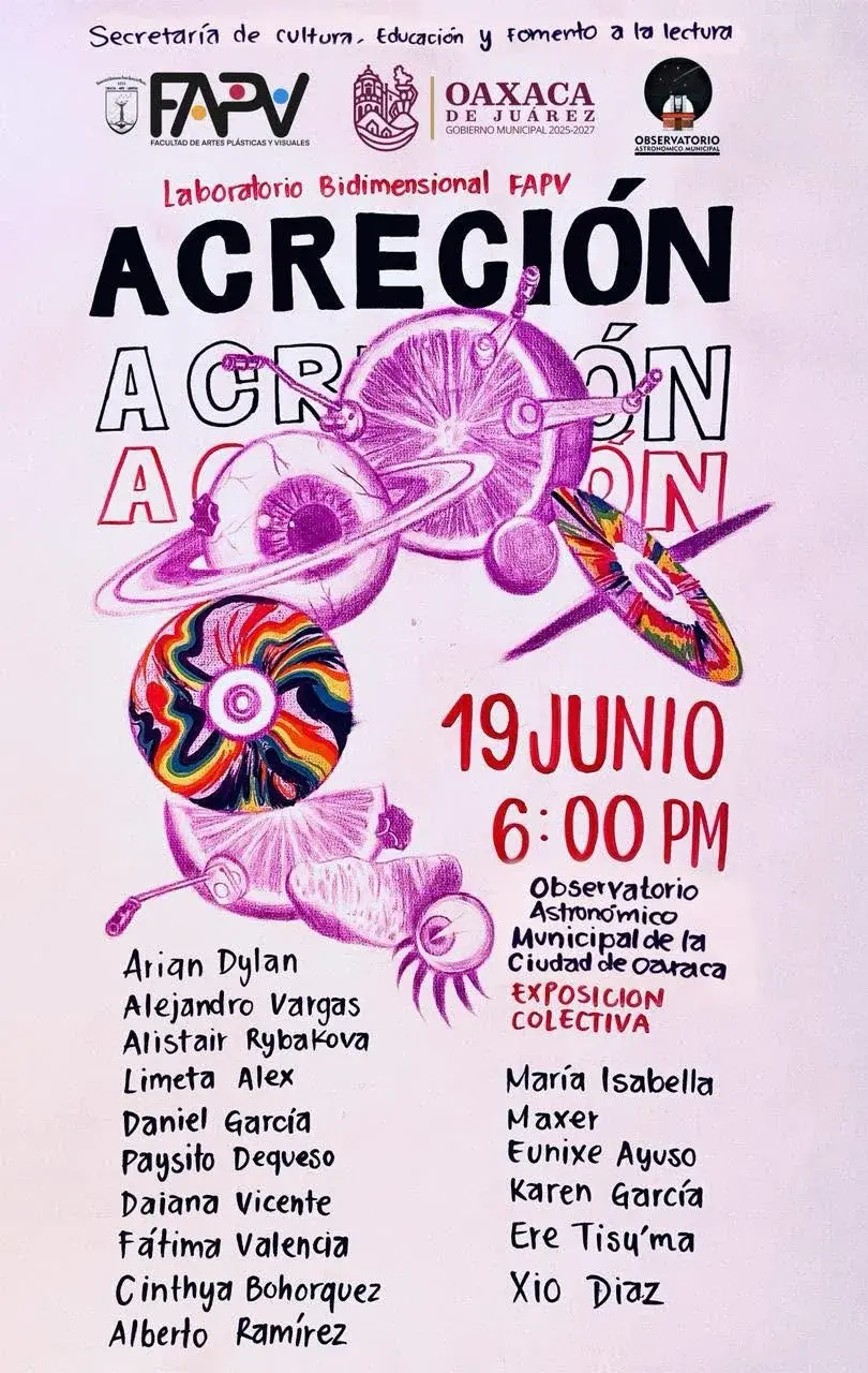 Flyer del evento: “Acreción”