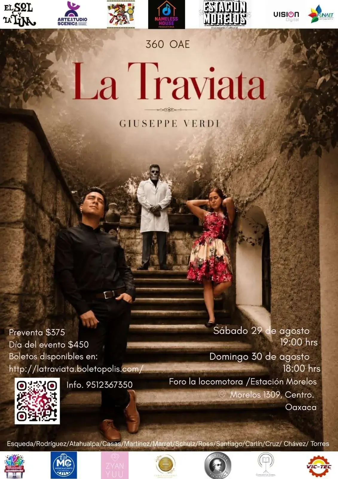 Flyer del evento: “La Traviati” de Giuseppe Verdi