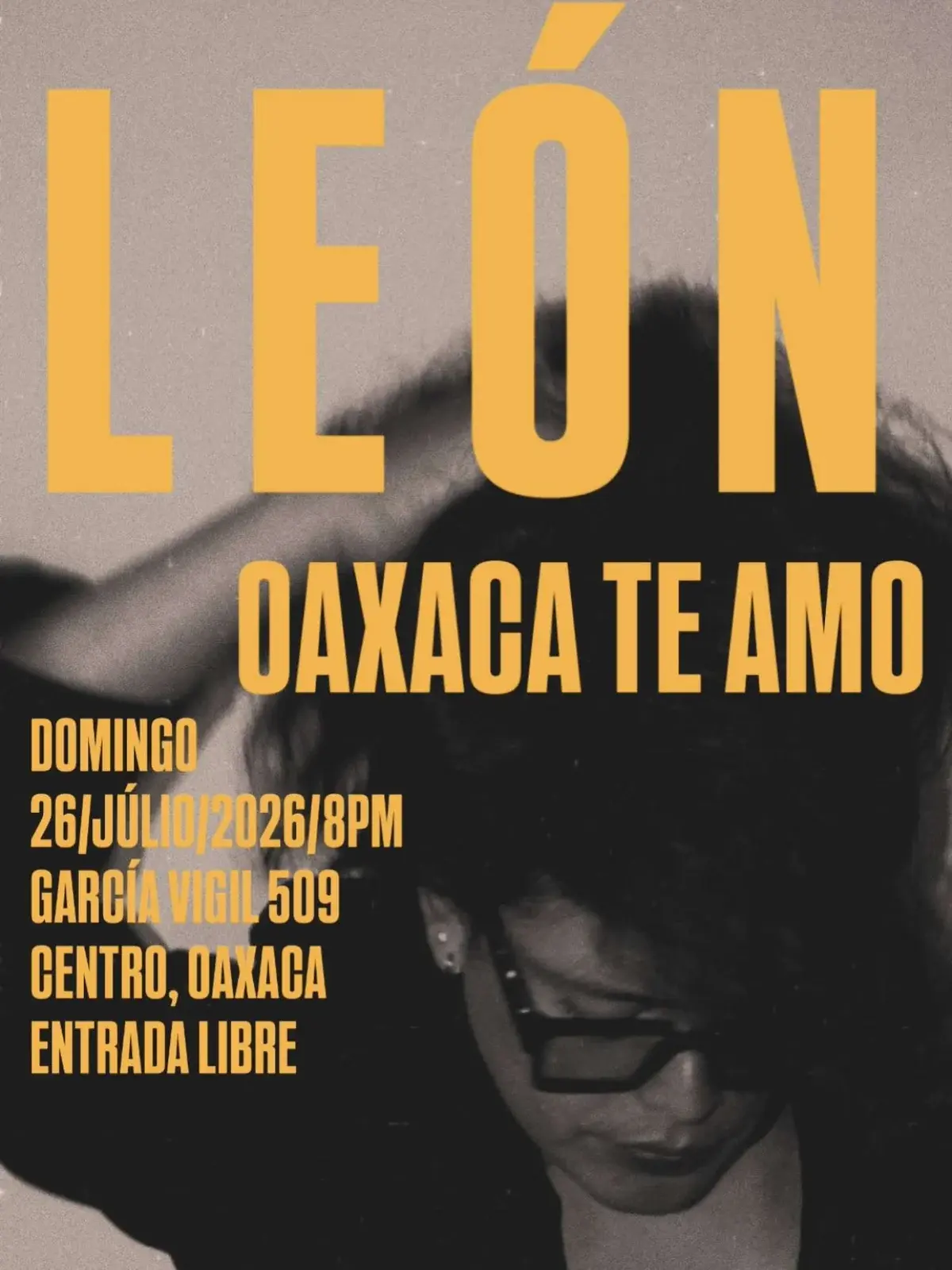 Flyer del evento: León