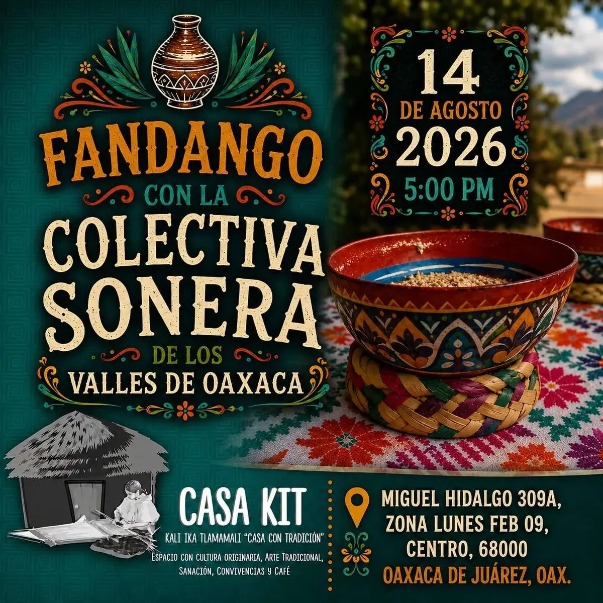 Flyer del evento: Colectiva Sonera de los Valles de Oaxaca