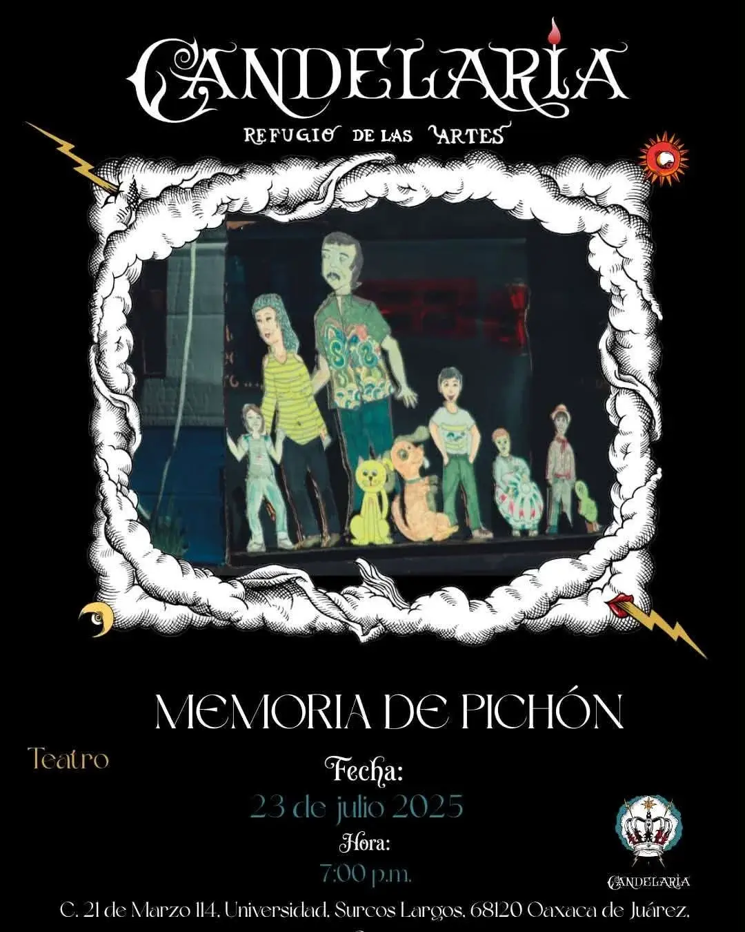 Flyer del evento: “Memoria de Pichón”