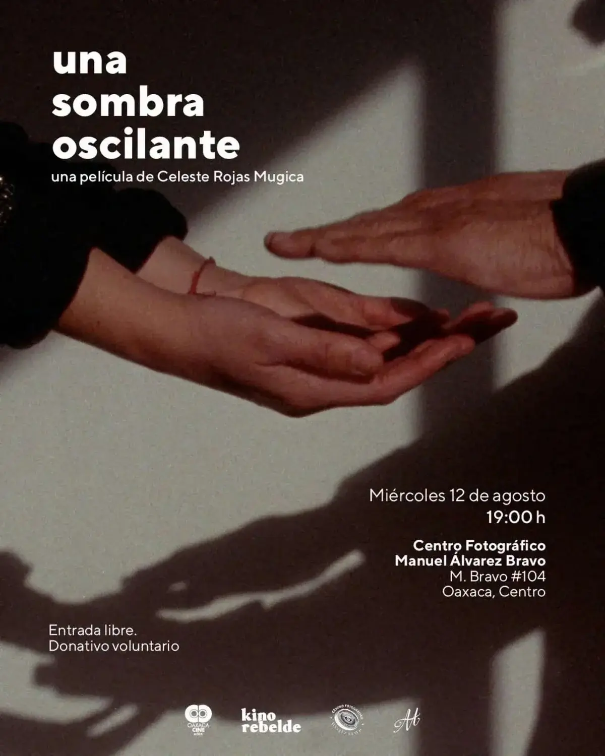 Flyer del evento: “Una sombra oscilante”