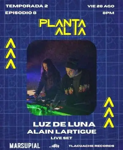Flyer del evento: Luz de Luna & Alaine Lartigue + Malinalli + Sierra