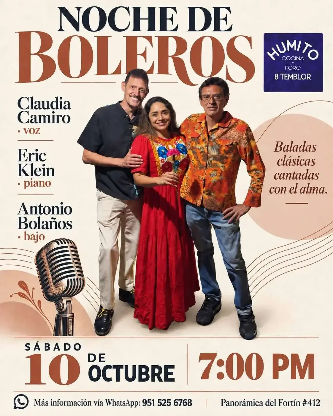 Flyer del evento: Night of Boleros
