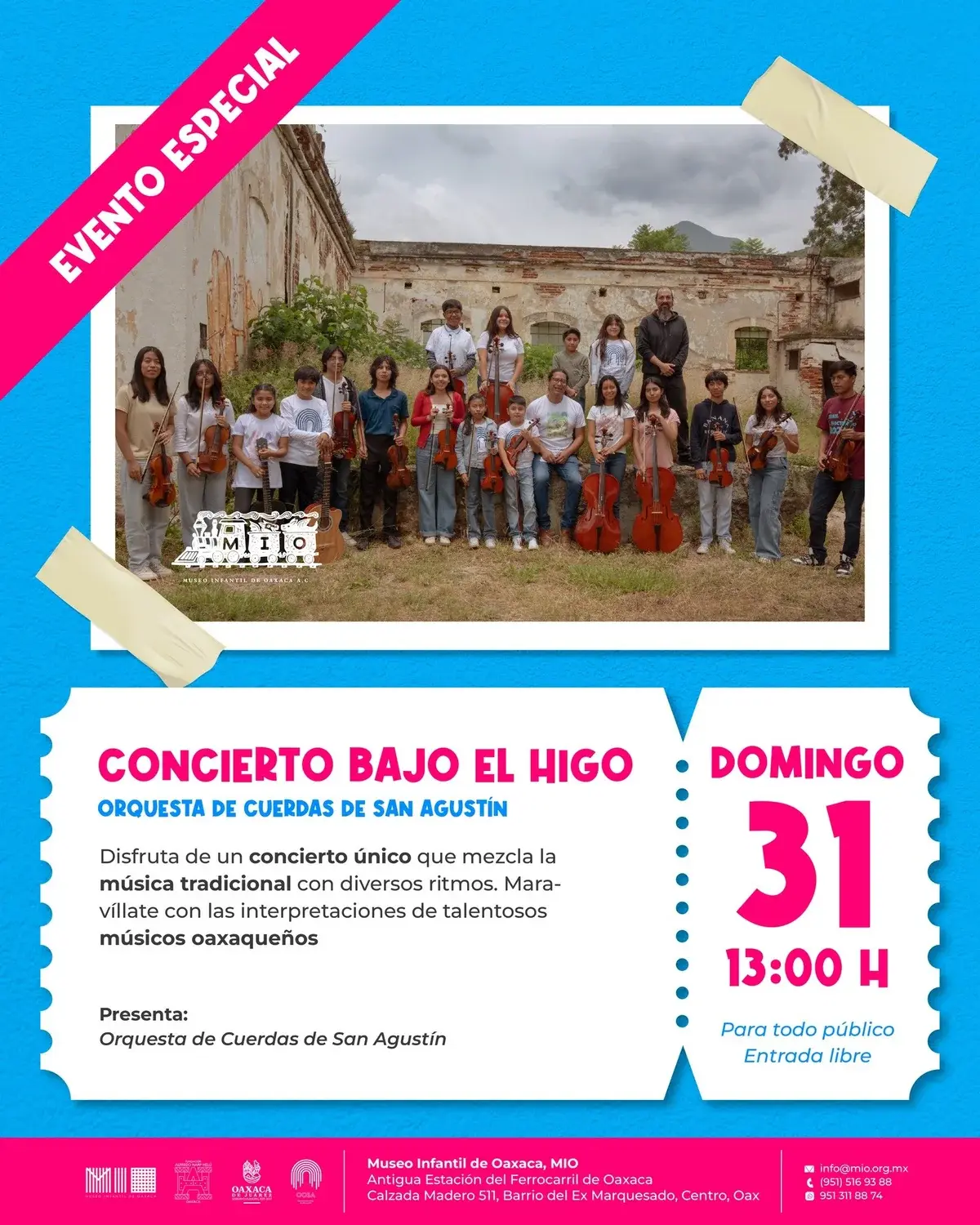 Flyer del evento: Orquesta de Cuerdas de San Agustín