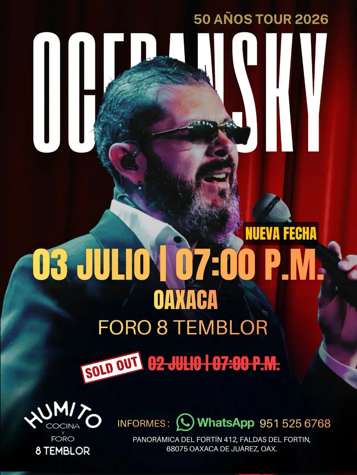 Flyer del evento: Oceransky in Concert