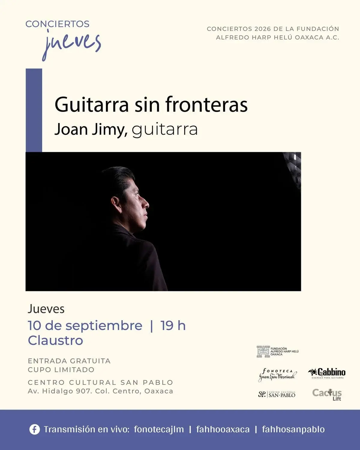 Flyer del evento: Concierto: Joan Jimy