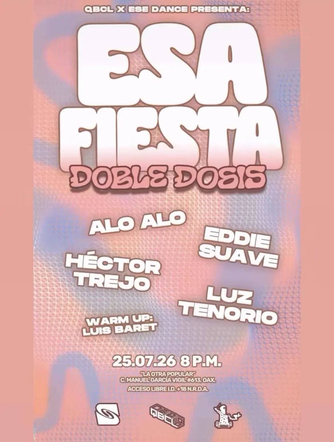 Flyer del evento: EsaFiesta Doble Dosis