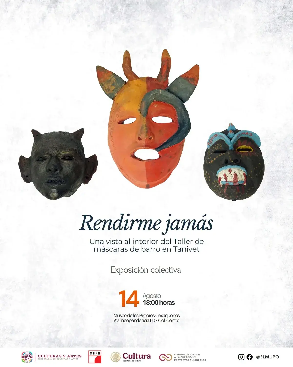 “Rendirme jamás“: Una vista al interior del Taller de Máscaras de barro en Tanivet