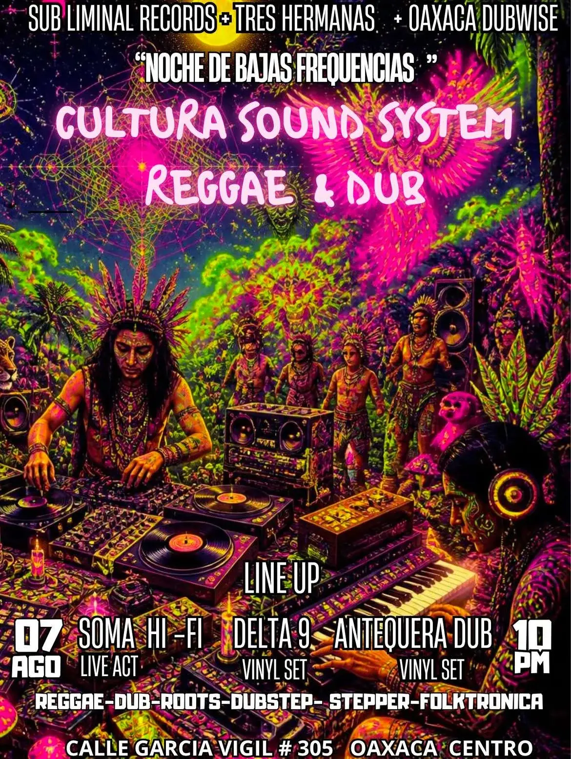 Flyer del evento: Cultura Sound System: Reggae & Dub
