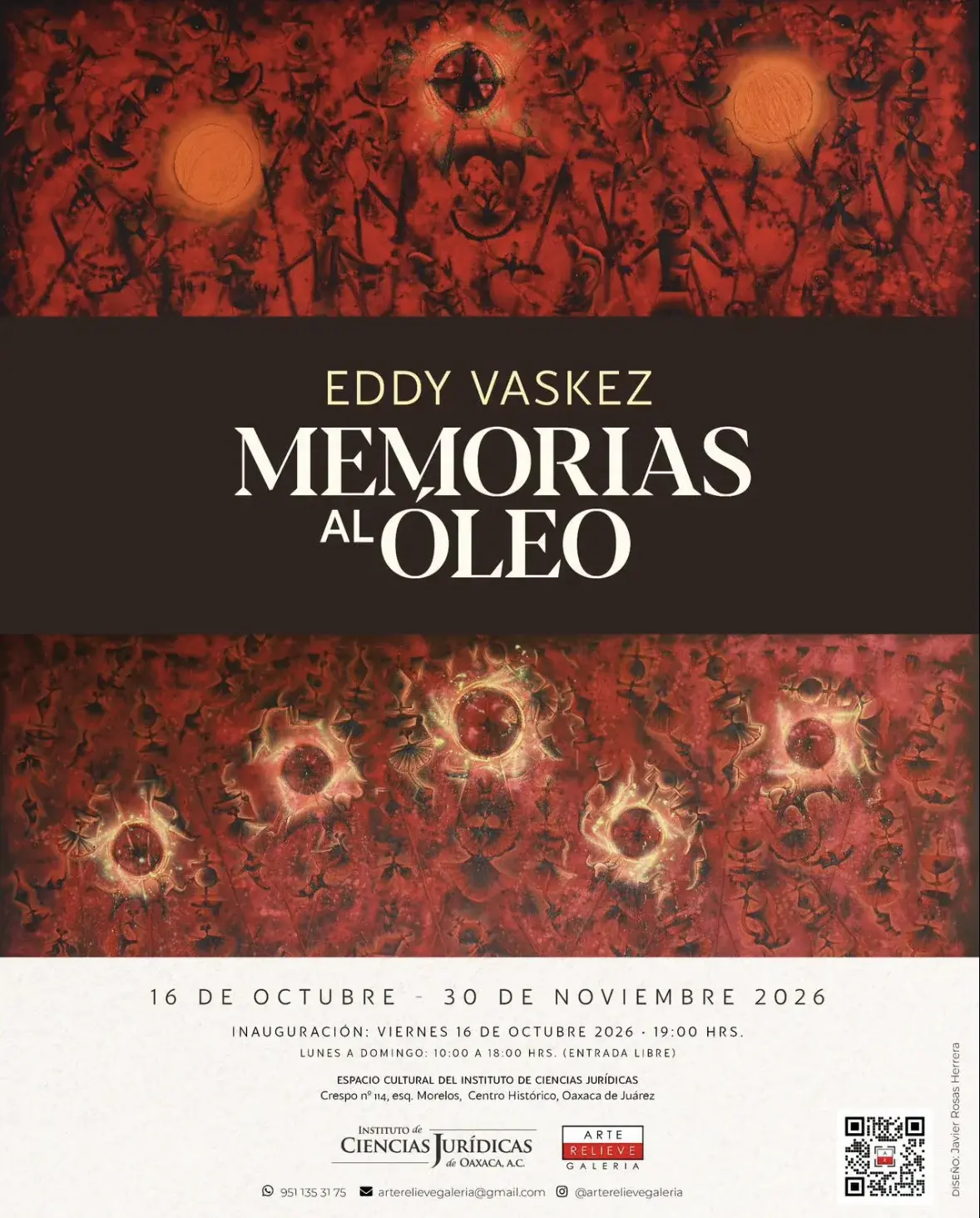 Flyer del evento: Memories in Oil by Eddy Vaskez