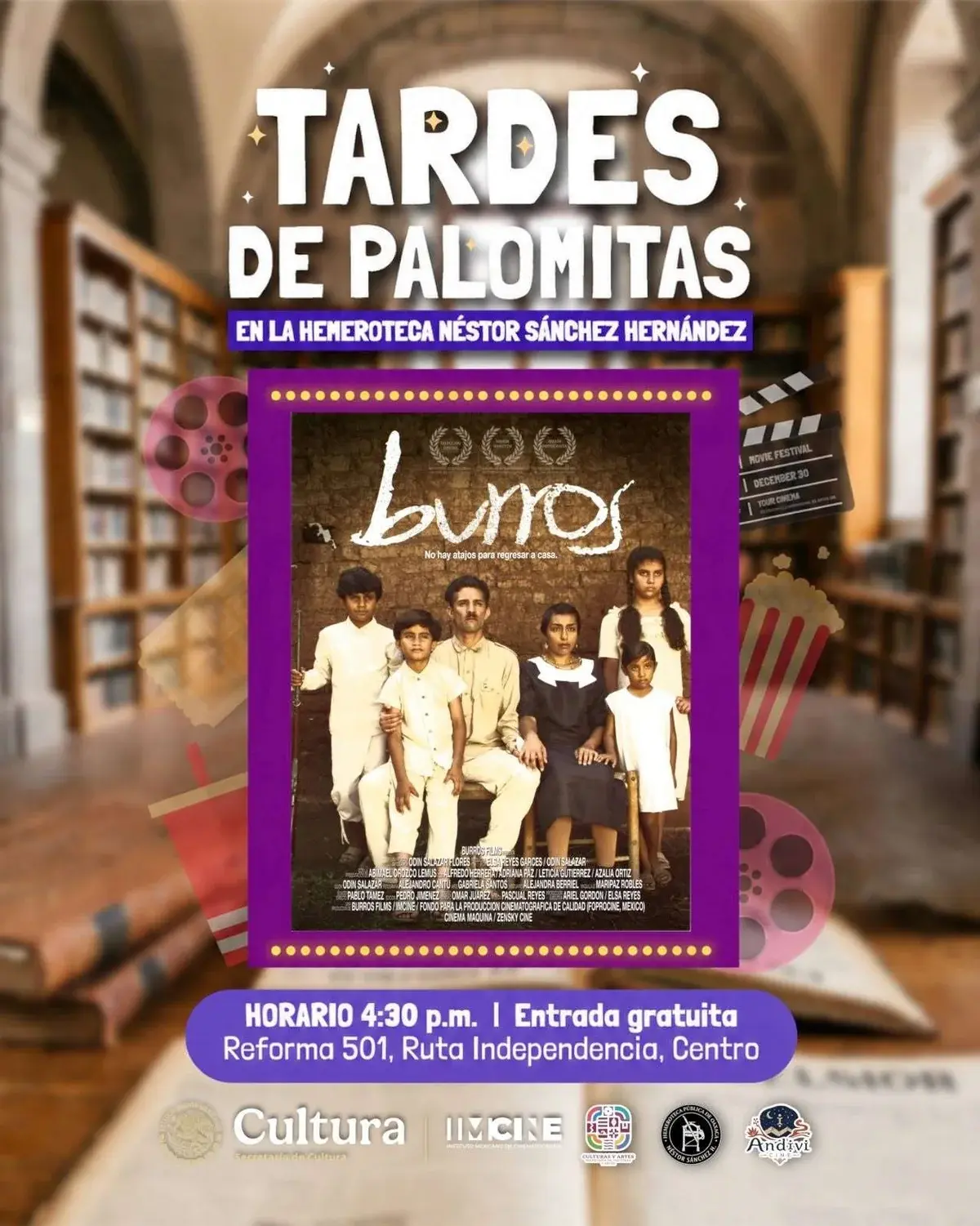 Flyer del evento: “Burros”