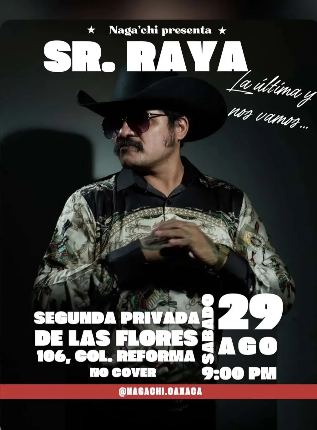 Flyer del evento: Sr. Raya