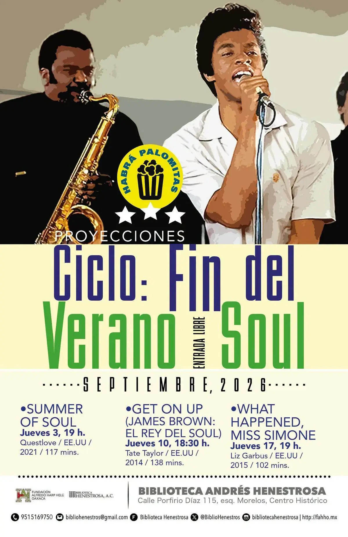 Flyer del evento: Ciclo de Cine: Fin del Verano Soul