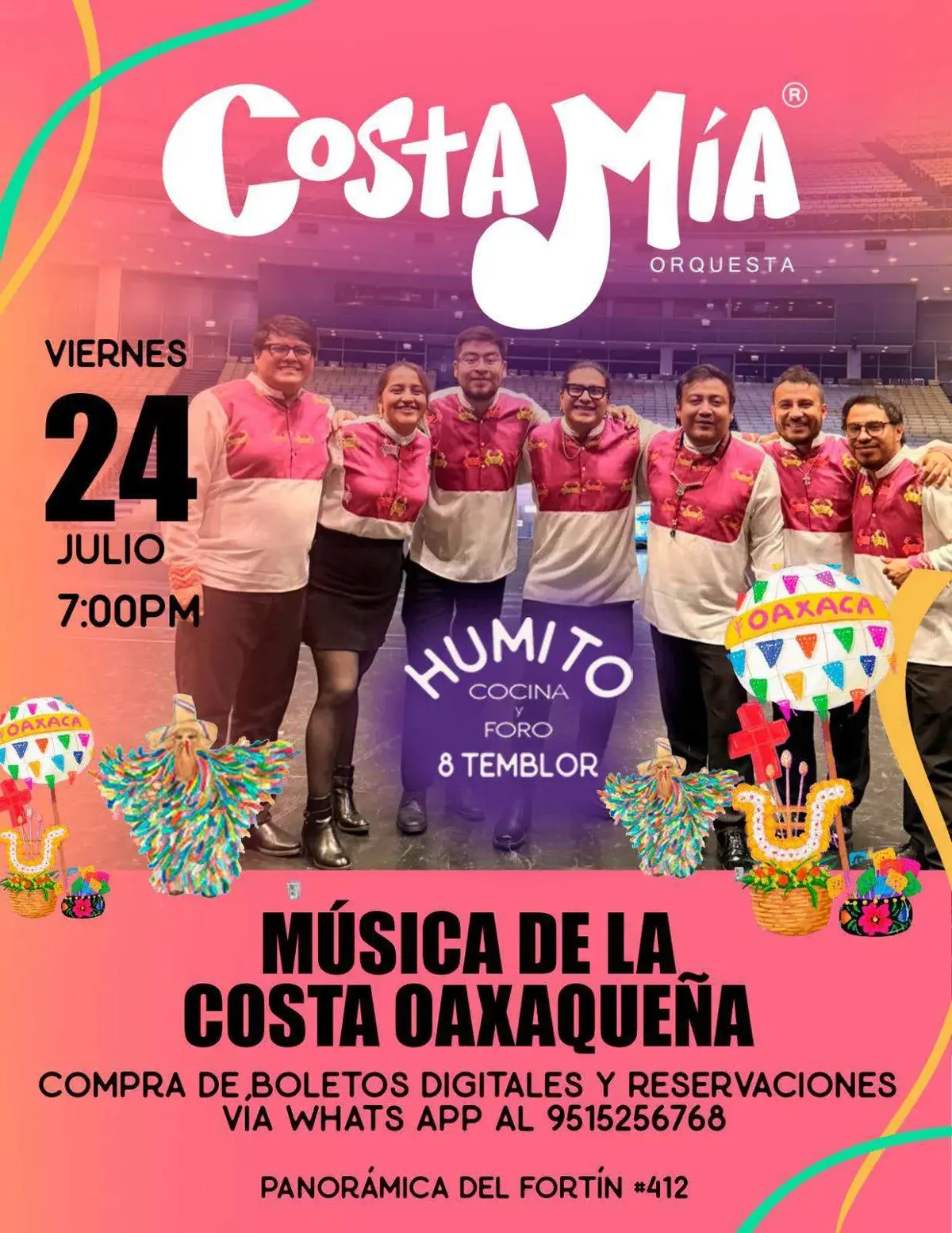 Flyer del evento: Costa Mía Orquesta