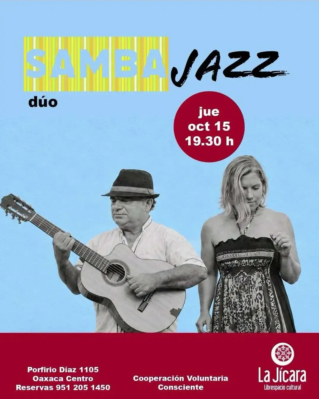 Flyer del evento: Samba Jazz Duo