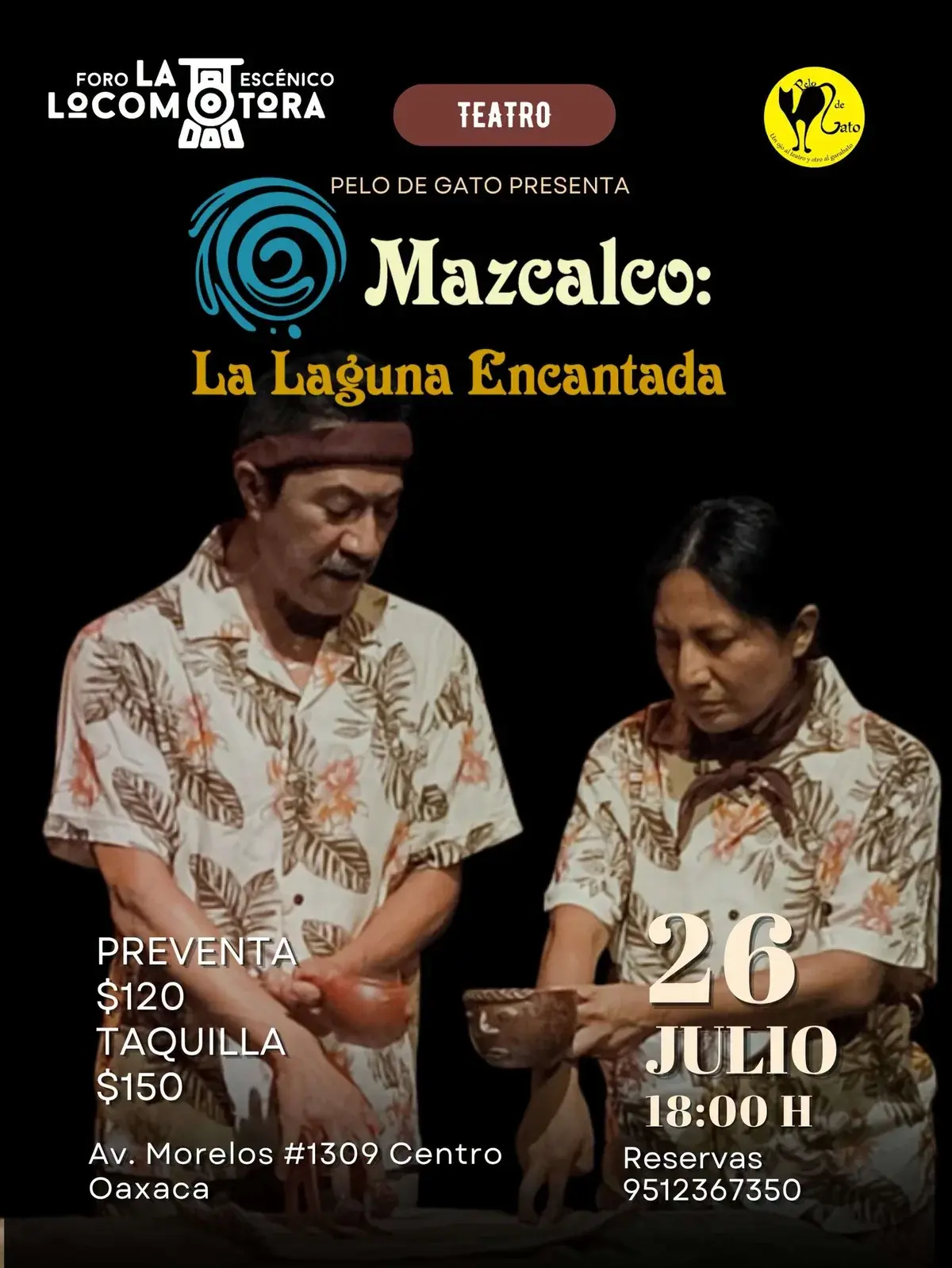 Flyer del evento: “Mazcalco: La laguna encantada”