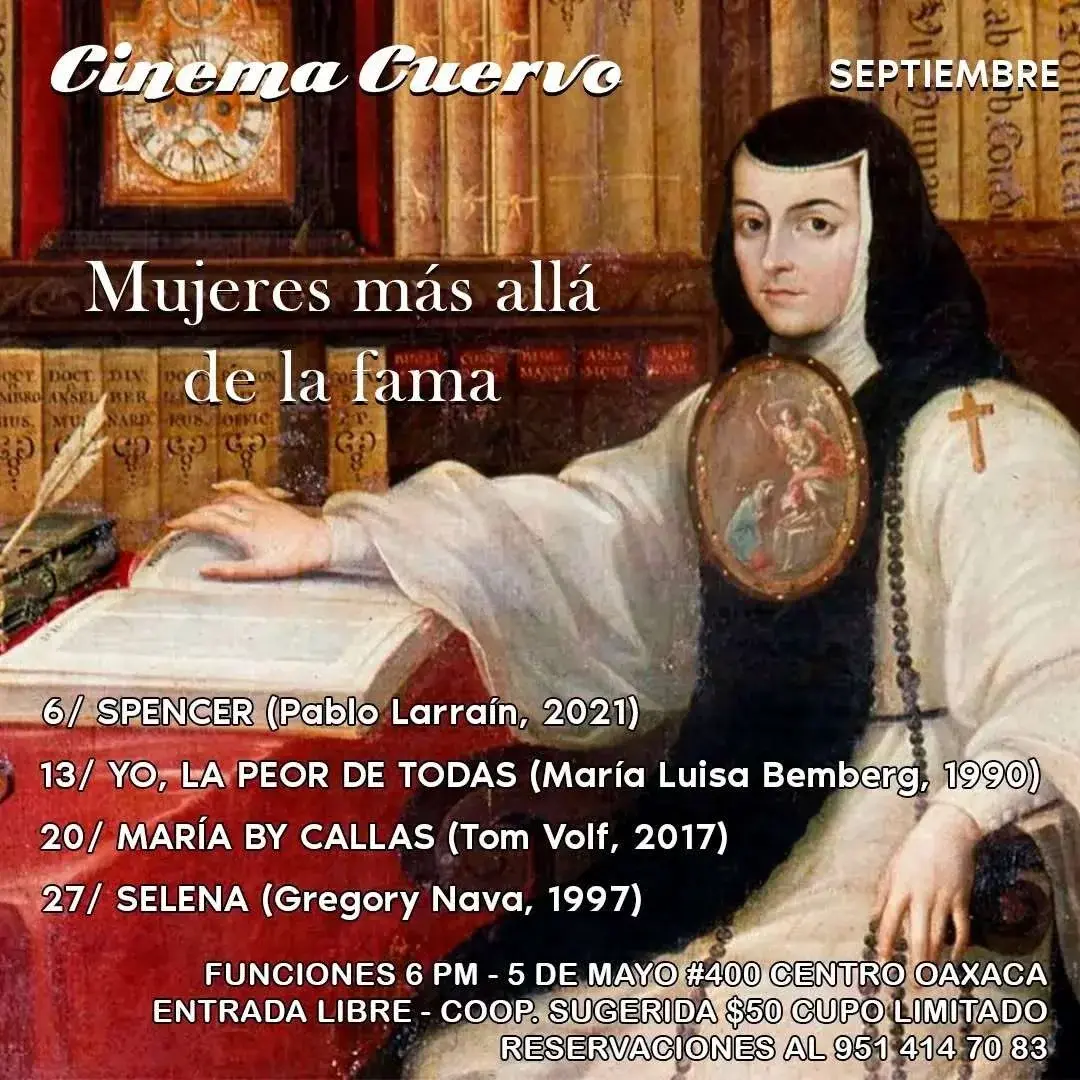 Flyer del evento: Ciclo de cine: Mujeres más allá de la fama