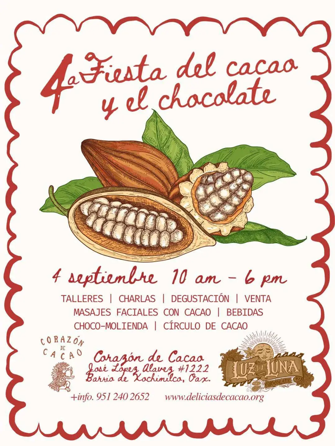 Flyer del evento: 4a Fiesta del Cacao y el Chocolate