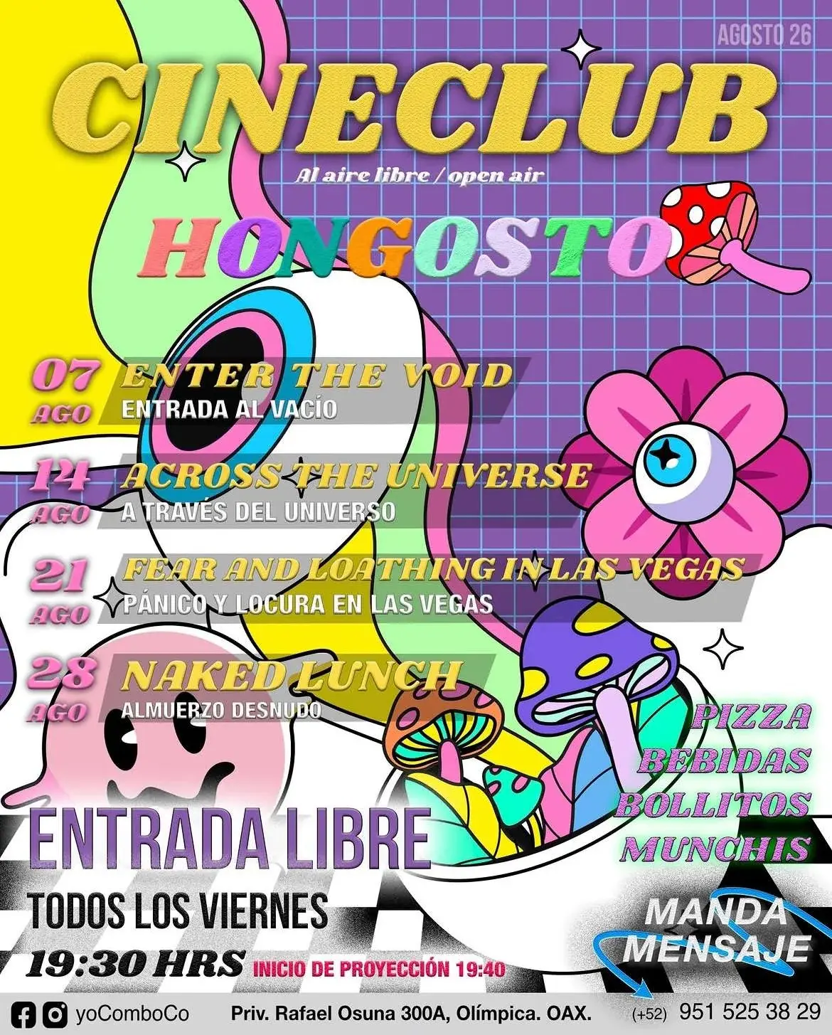 Flyer del evento: Ciclo de Cine: Hongosto