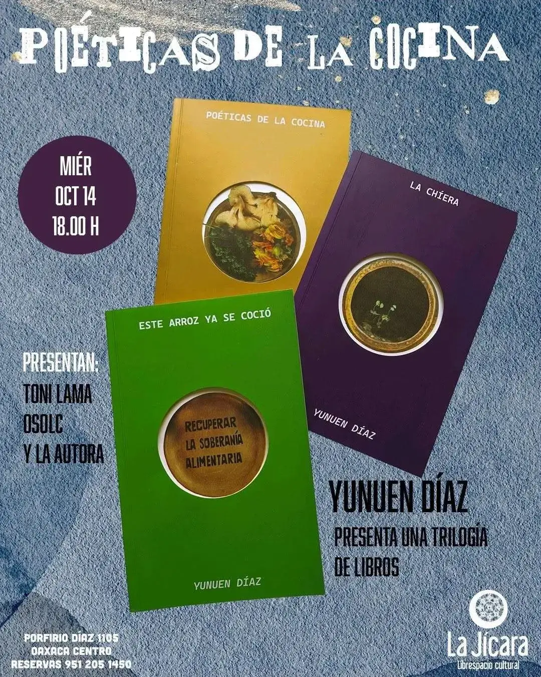Flyer del evento: “Poetics of the Kitchen” by Yunuen Díaz