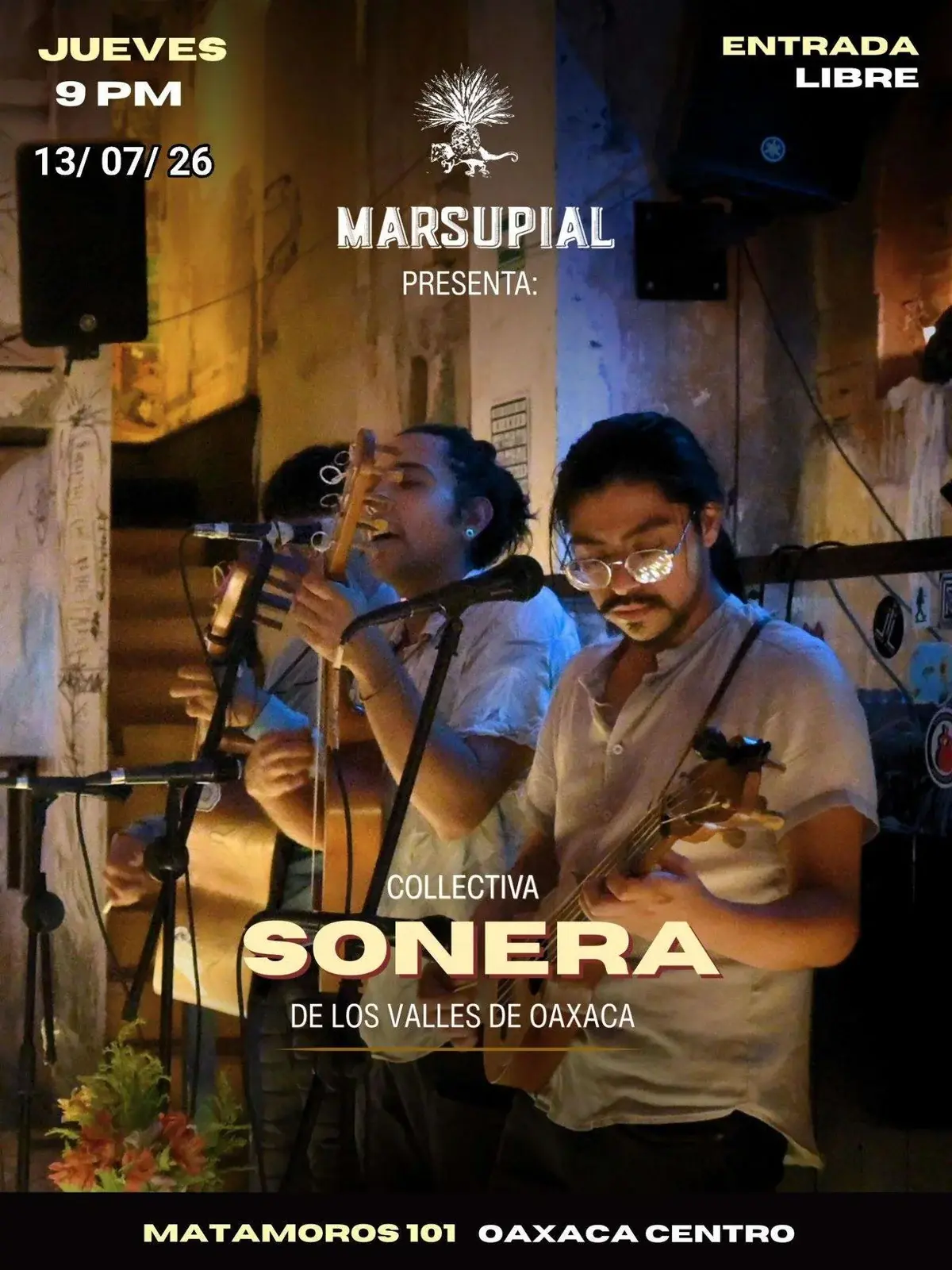 Flyer del evento: Colectiva Sonera de los Valles de Oaxaca