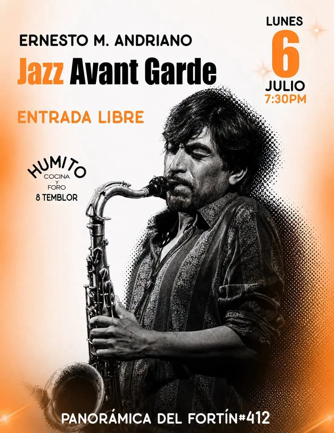 Flyer del evento: Ernesto M. Andriano