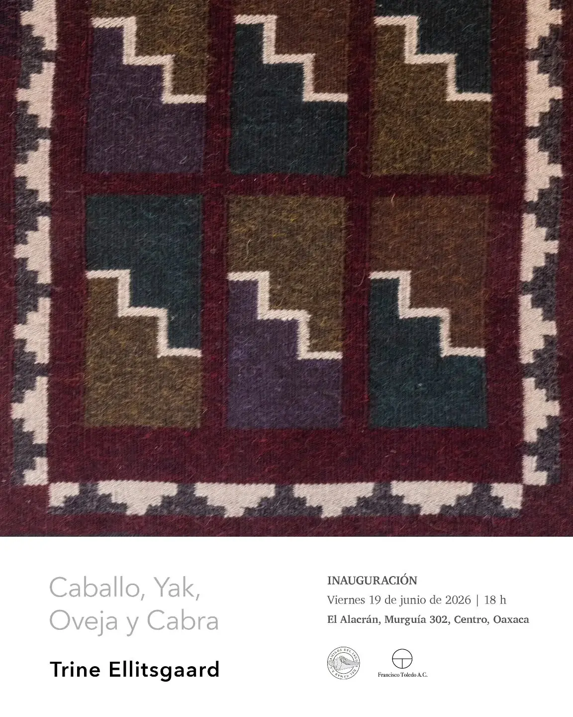 Flyer del evento: “Caballo, Yak, Oveja y Cabra” de Trine Ellitsgaard