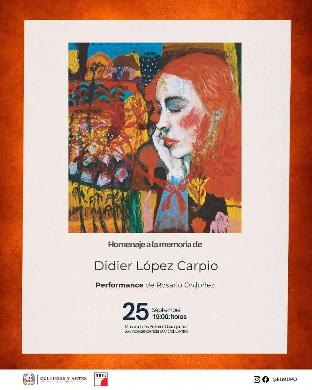 Flyer del evento: Tribute to the memory of Didier López Carpio