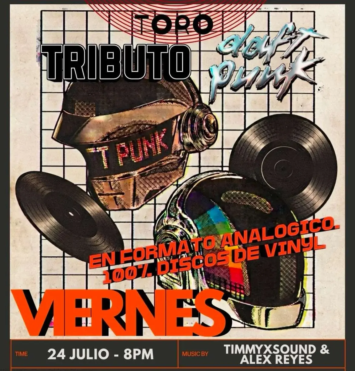 Flyer del evento: Tributo a Daft Punk