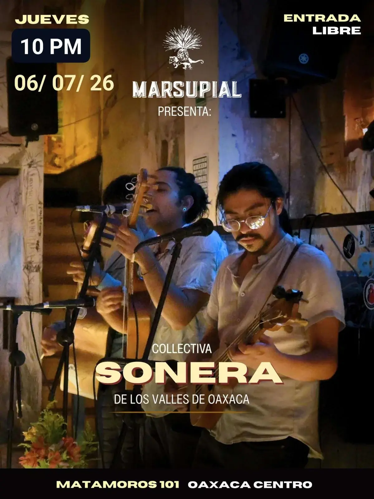 Flyer del evento: Colectiva Sonera de los Valles de Oaxaca