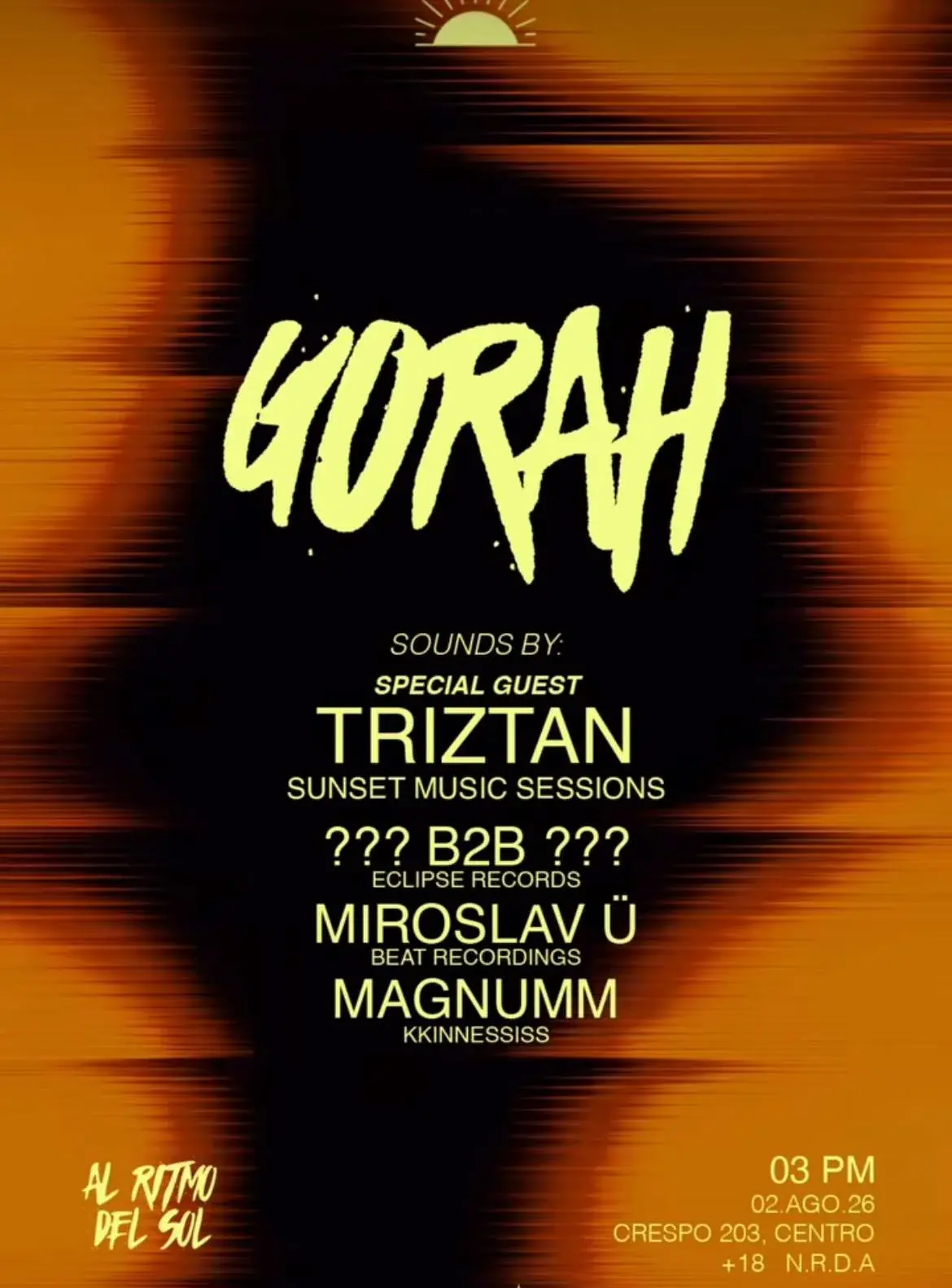 Flyer del evento: Gorah