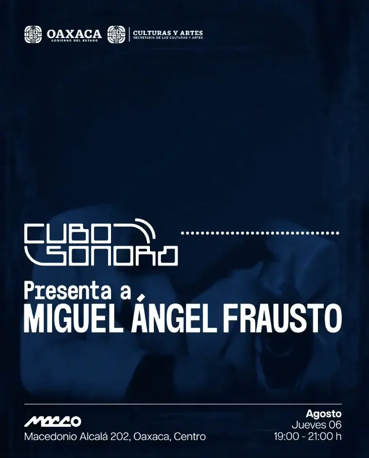 Flyer del evento: Miguel Ángel Frausto