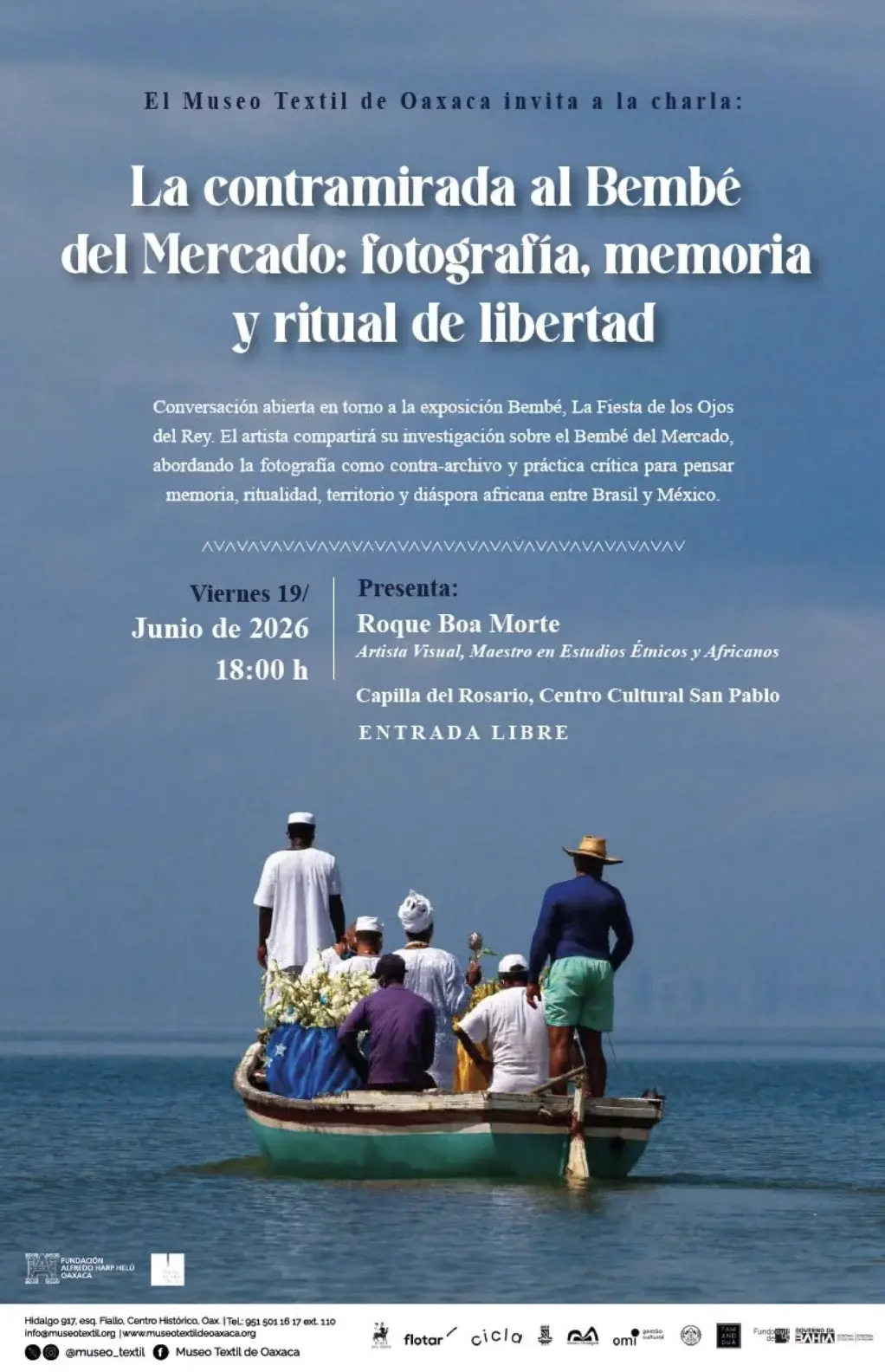 Flyer del evento: Charla: “La contramirada el Bembé del Mercado: fotografía, memoria y ritual de libertad”