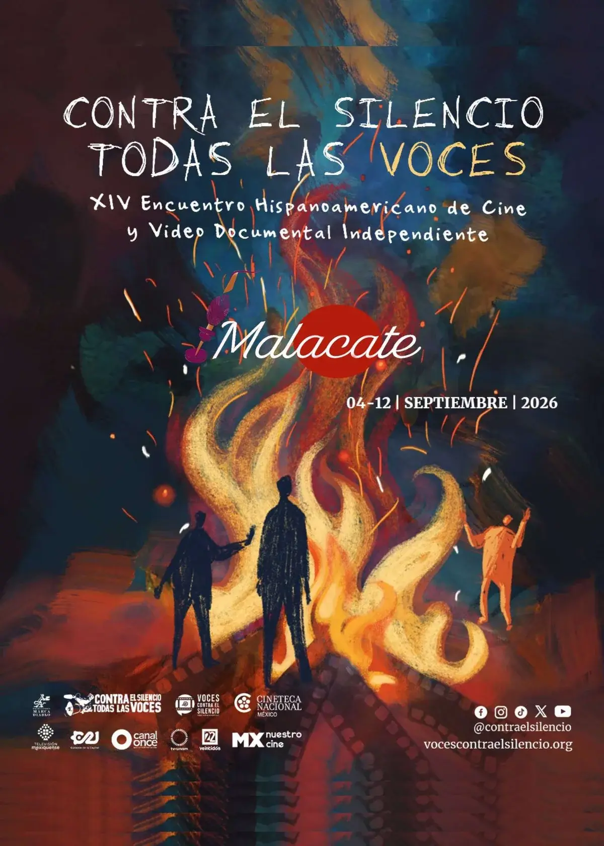 Flyer del evento: “Contra el silencio todas las voces”