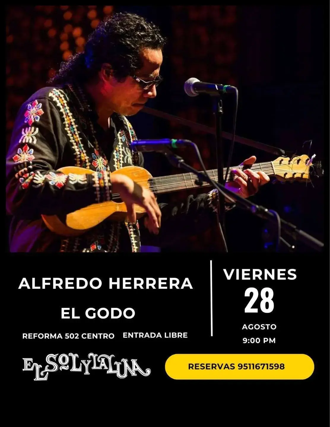 Flyer del evento: Alfredo Herrera “El Godo”