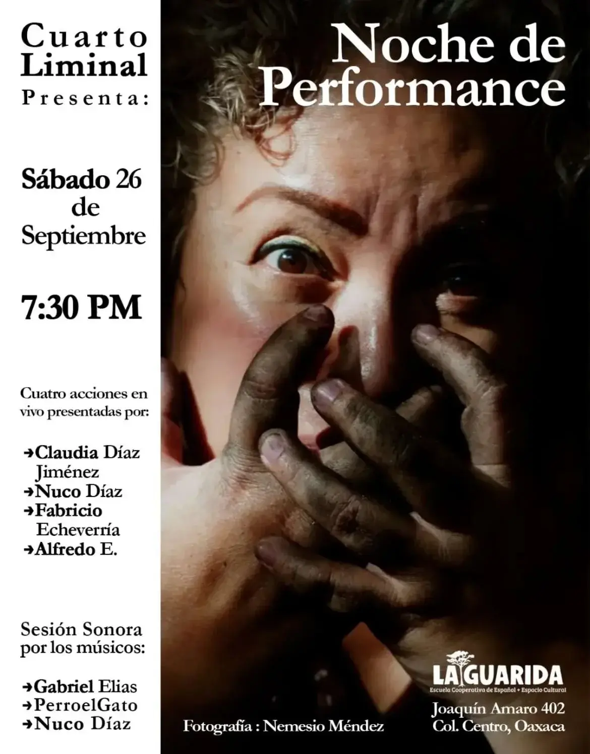 Flyer del evento: Cuarto Liminal presents: Performance Night