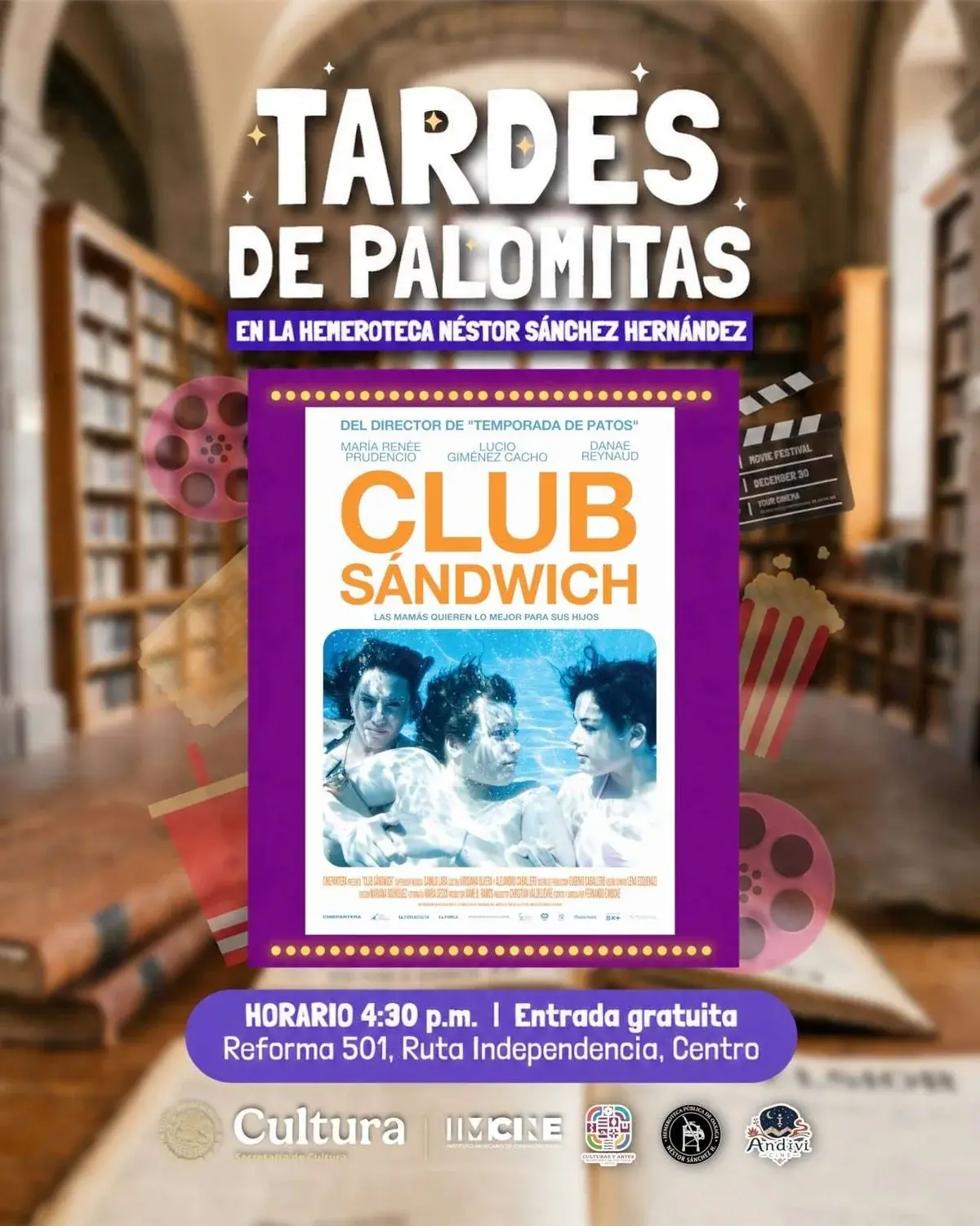 Flyer del evento: “Club Sandwich”