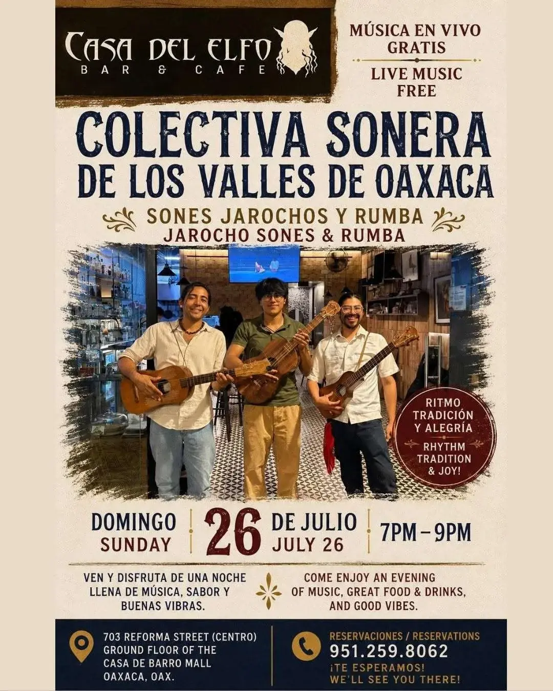 Flyer del evento: Colectiva Sonera de los Valles de Oaxaca