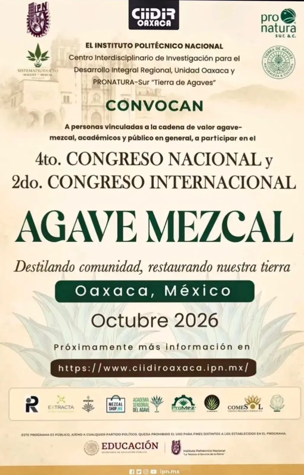 4to. Congreso Nacional y 2do. Congreso Internacional Agave Mezcal