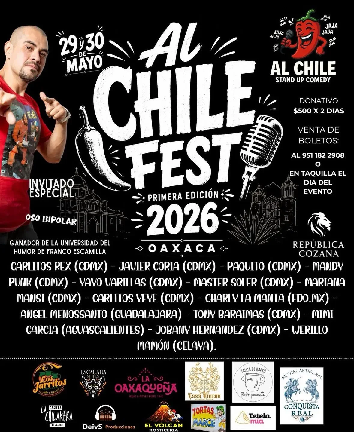 Al Chile Fest: Stand Up Comedy - Primera Edición