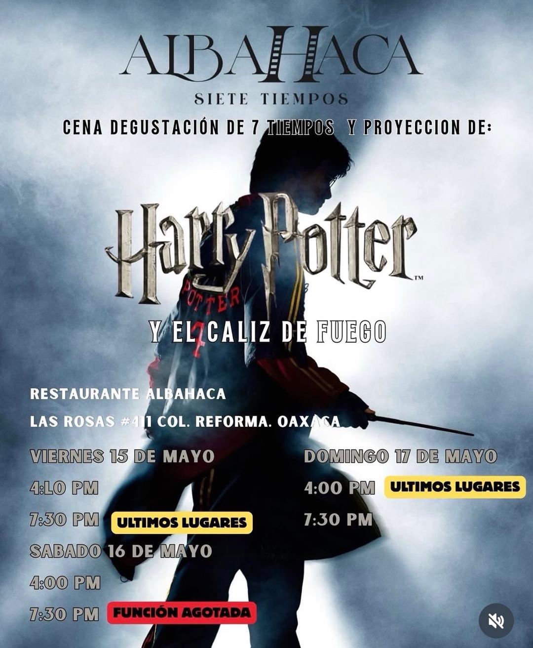 7-Course Tasting Dinner and Screening of Harry Potter and the Goblet of Fire